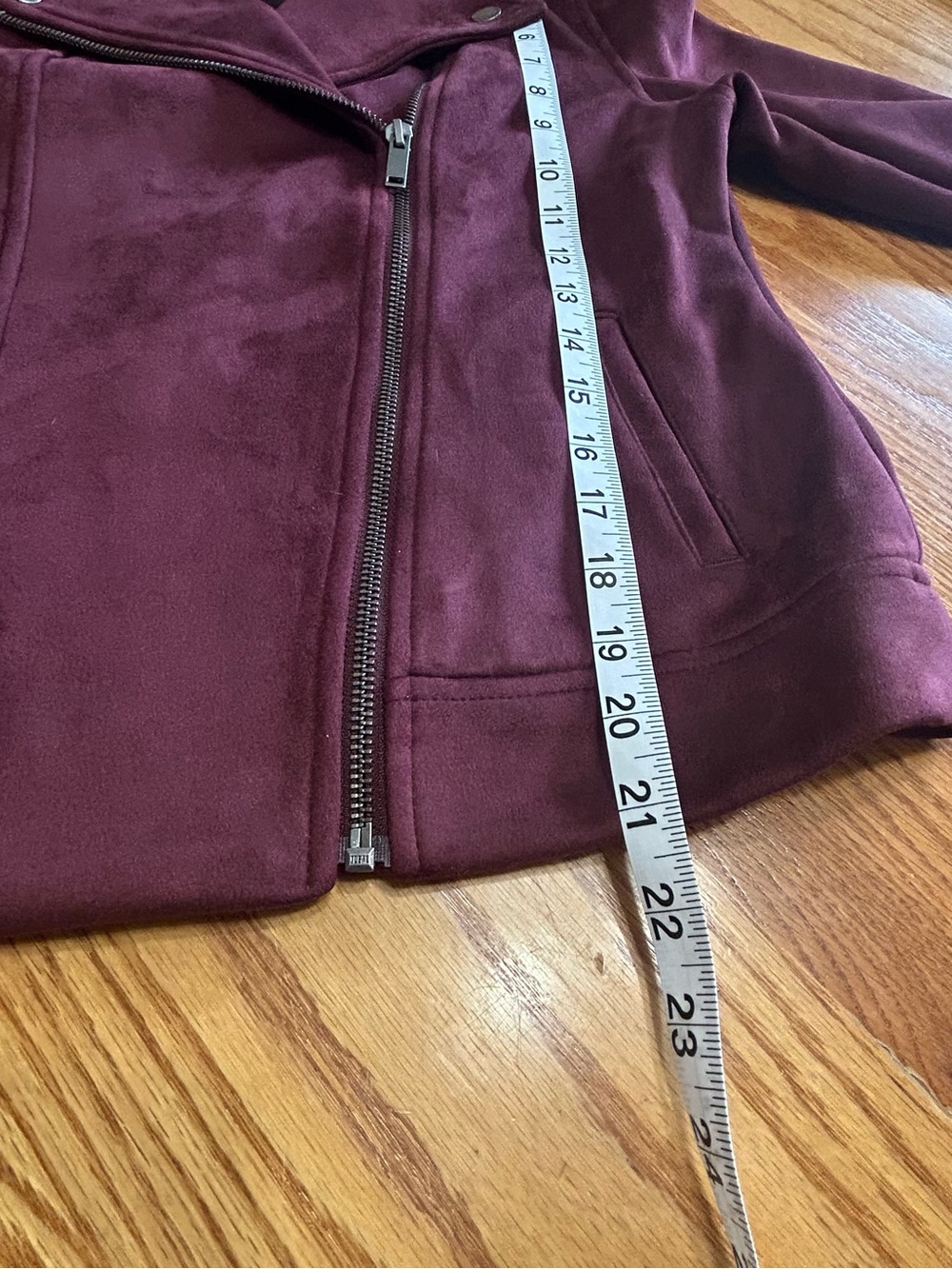 Old Navy Women's Burgundy Moto Jacket - Picture 10 of 10